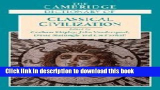 [Popular Books] The Cambridge Dictionary of Classical Civilization Download Online