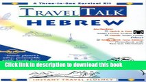 [Download] Traveltalk Hebrew: Travel Survival Kit. 1 Cassette, Audio Guide   Book Hardcover