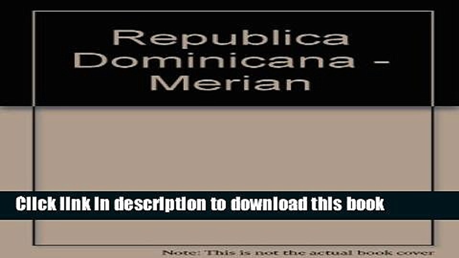 [Download] Republica Dominicana - Merian Paperback Free