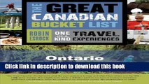 [Download] The Great Canadian Bucket List - Ontario Paperback Collection