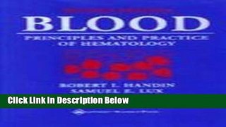 Ebook Blood: Principles and Practice of Hematology (Periodicals) Free Online