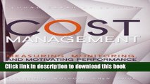 [Popular] Cost Management: Measuring, Monitoring, and Motivating Performance Hardcover Online