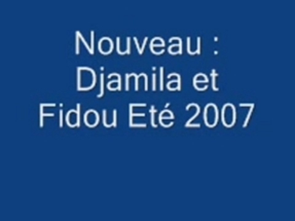 Djamila et fidou