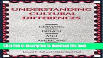 [Popular] Understanding Cultural Differences: Germans, French and Americans Hardcover Online