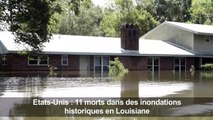 Etats-Unis : 11 morts dans des inondations en Louisiane