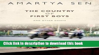 [Popular] The Country of First Boys Paperback Online