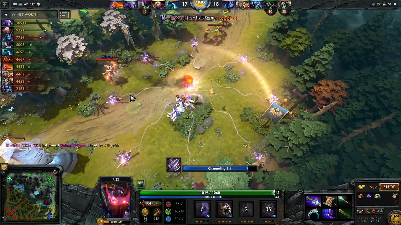 Miracle- Crazy Riki 43 Kills Ganking Nonstop TI MMR Gameplay Dota 2