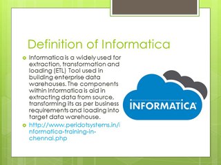 Career in Informatica Training in Chennai