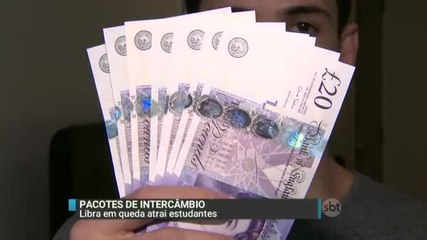 Libra em queda leva estudantes para Londres