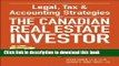 [Popular] Legal, Tax and Accounting Strategies for the Canadian Real Estate Investor Hardcover