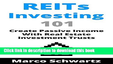 [Popular] REITs Investing 101: Create Passive Income With Real Estate Investment Trusts Hardcover