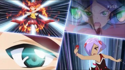 (무광고) 터닝메카드W 14화 배틀영상 하이드론.카울vs다이크.투스코 (160818)