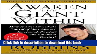 [Popular] Awaken the Giant Within : How to Take Immediate Control of Your Mental, Emotional,