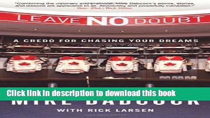 [Popular] Leave No Doubt: A Credo for Chasing Your Dreams Paperback Online