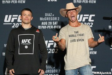 UFC 202 ultimate media day face-offs