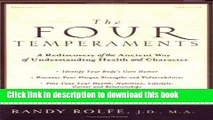 [Popular] The Four Temperaments: A Rediscovery of the Ancient Way of Understanding Health and
