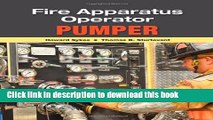 [Popular] Fire Apparatus Operator: Pumper Hardcover Collection