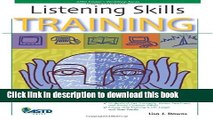 [Popular] Listening Skills Training Paperback Free