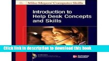 [Download] Introduction to Help Desk Concepts and Skills (Mike Myer s Computer Skills) Plus CD ROM