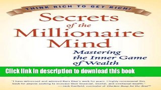 [Popular] Secrets of the Millionaire Mind: Mastering the Inner Game of Wealth Hardcover Collection