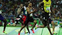 Andre De Grasse and Usain Bolt win the medals at the Rio Olympics - YouTube