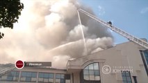 Пожар в центре Донецка