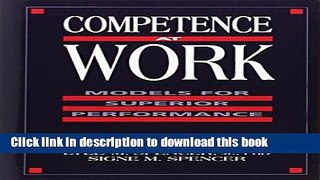 [Popular] Competence at Work: Models for Superior Performance Paperback Online