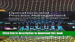 [Popular] Operations   Process Management, 4th ed. Hardcover Online