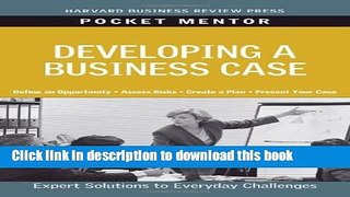 [Popular] Developing a Business Case (Pocket Mentor) Paperback Online