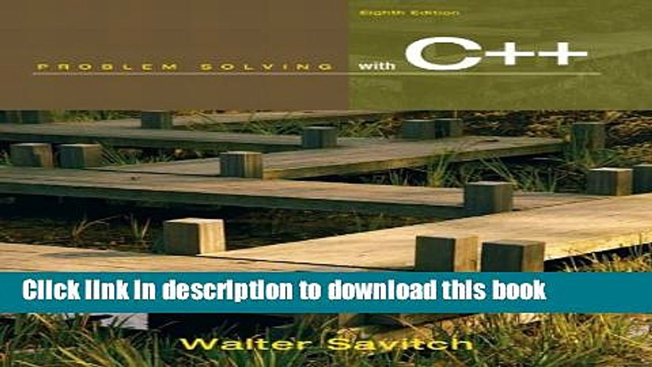 [Download] Problem Solving with C++ (8th Edition) E-Book Online