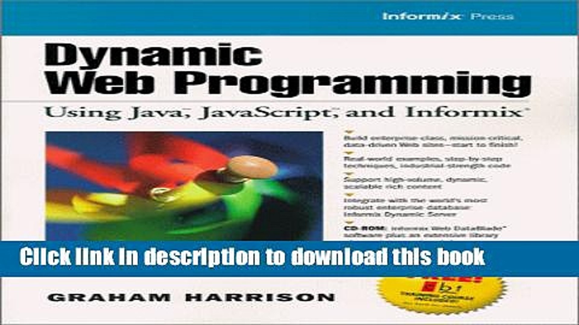 [Download] Dynamic Web Programming Using Java, JavaScript, and Informix with CDROM Full Free