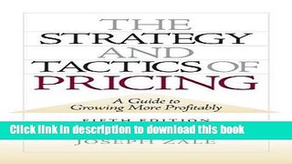 [Popular] The Strategy and Tactics of Pricing: New International Edition Hardcover Online