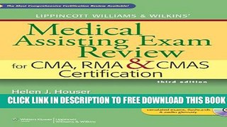 New Book Lippincott Williams   Wilkins  Medical Assisting Exam Review for CMA, RMA   CMAS