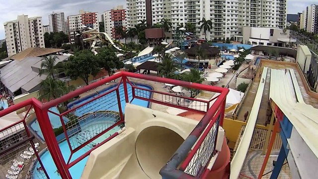 Water Park Ride Slides - Scary Fall Water Slide at Clube Privé