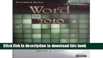 [Download] Microsoft Word 2010: Levels 1 and 2 Full Online