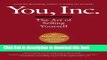 [Popular] You, Inc.: The Art of Selling Yourself Hardcover Online