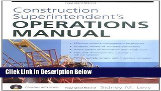 [PDF] Construction Superintendent s Operations Manual Book Online