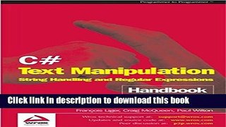 [Download] C# Text Manipulation Handbook E-Book Free