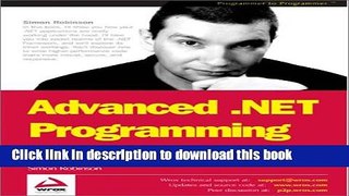 [Download] Advanced .Net Programming Full Free