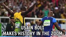 Usain Bolt Completes The Triple Gold In 200M