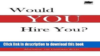 [Popular] Would You Hire You? Paperback Collection