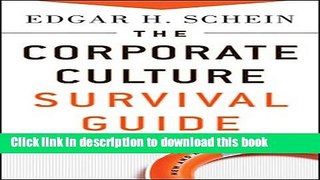 [Popular] The Corporate Culture Survival Guide Paperback Online