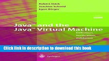 [Download] Java and the Java Virtual Machine: Definition, Verification, Validation E-Book Free