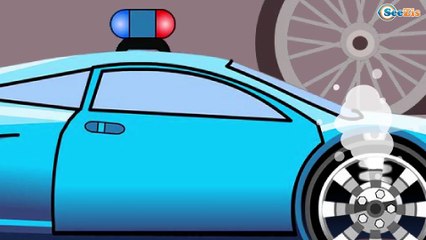 Мультфильмы для детей Полицейская машина Новые Мультики 2016 Видео для детей Авария на дороге