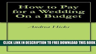 Collection Book How to Pay for a Wedding On a Budget