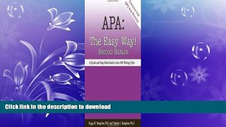 EBOOK ONLINE APA: The Easy Way! [Updated for APA 2nd (second) edition READ EBOOK