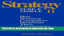 Collection Book Strategy Pure   Simple II: How Winning Companies Dominate Their Competitors