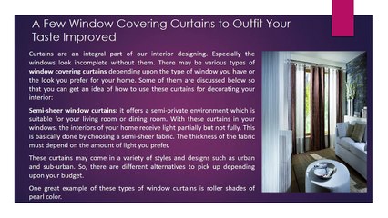 Limited Window Covering Curtains to Suit Your Taste Upgraded