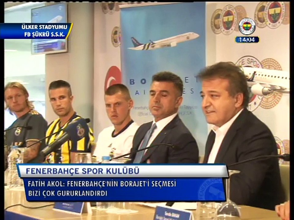 Fenerbahçe & BoraJet Sponsorluk Anlaşması İmza Töreni 19/08/2016