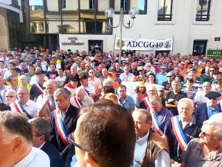 Manifestation pour défendre la chasse traditionnelle à Mont-de-Marsan